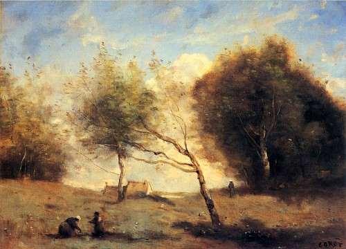 Exhibition: Jean Baptiste Camille Corot, Work: Les Prés de la Petite Ferme