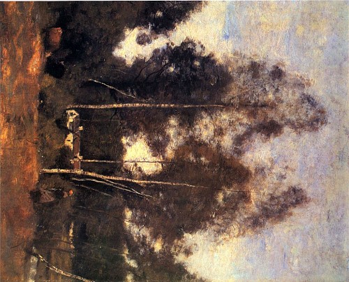 Exhibition: Jean Baptiste Camille Corot, Work: Clairiere du Bois Pierre, aux Evaux, Près Chateau-Thierry